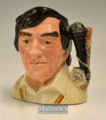 Freddie Trueman Royal Doulton Cricket/Commentator Character/Toby Jug c1997– ser. no D7090 ltd ed