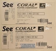 Ronnie O’Sullivan Holder of 19 Snooker Titles from Triple Crown Tournaments – set of tickets for the