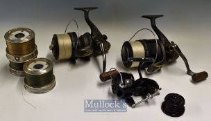 Selection of spinning reels and spare spools (3) - 2x TF Gear F8 Extreme Distance spinning reels