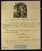 The Society of Arts Awards Its Isis Medal 1820 Addressed to Miss M. Copland inviting her to attend