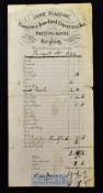 Coaching Inn Printed Bill - Devonshire Arms & Posting Inn, Keighley 1844 Printed bill with