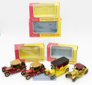 Matchbox Diecast Lesney Models of Yesteryear Y5 1907 Peugeot, Y6 1913 Cadillac plus 2x Y8 1914 Stutz