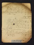 Queen Anne Period Milliners Bill 1704 – A Manuscript Bill made out for making clothes for various