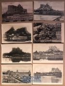 India - Collection of 8x postcards of Trichinopoly India - Monuments & Hindu temples. Some real