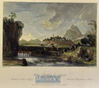 China - 1843 Cotton Plantations at Ningo-po coloured engraving drawn by T. Allom measures 25x20cm