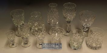 Quantity of Crystal Cut Glassware, purportedly all by Webb Corbett, to include a wide variety of