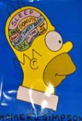The Simpsons Posters measuring 42x60cm approx no apparent printer’s details, all laminated (5)