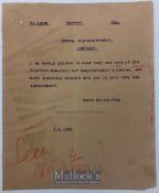 India & Punjab – Death of Ranjitsinghji - A telegram sent announcing the demise of His Highness