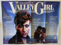 Original Movie/Film Poster Selection including The Karate Kid, Romancing The Stone, Valley Girl