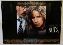 Original Movie/Film Poster Selection including Dance With A Stranger, Starman, Revenge and Nuts