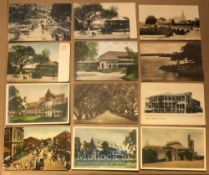 India - Collection of 24x postcards of Poona, India - Topographical views, monuments & tombs plus