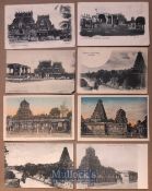 India - Collection of 8x postcards of Tanjore, India - Views of Hindu temples & monuments plus more.
