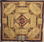 British Empire Exhibition, 1924 - Large Colourful Printed Cloth illustrating 15 of the largest