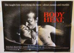Original Movie/Film Poster Selection including Fame, Legal Eagles, Volunteers and Body Heat measures