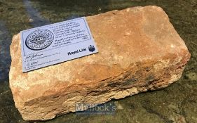 The Beatles – The Cavern Club Original Brick from the world famous Cavern Club, with accompanying