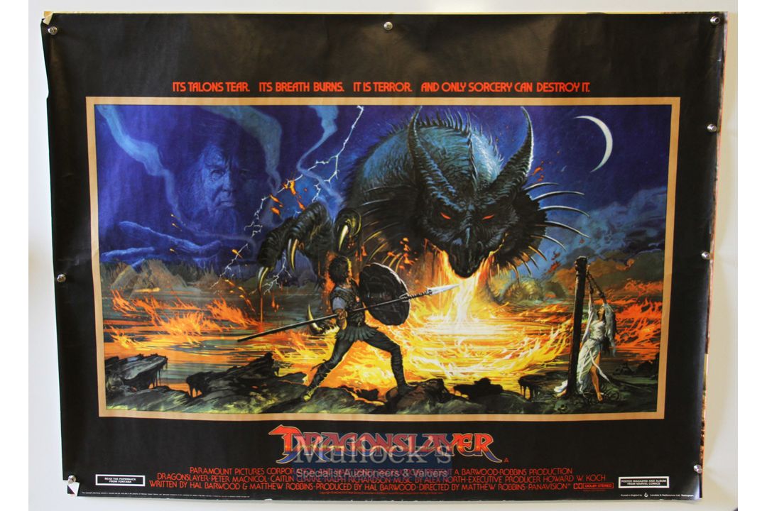 Original Movie/Film Poster Selection including Dragon Slayer, We Of The Never Never, Mr Hullot's - Image 4 of 4