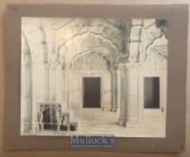 India - Collection of (5) original albumen photos of Delhi, India Tombs & Monuments including the