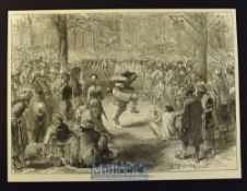 India & Punjab - Seepee Fair, Near Simla in the Himalayas original engraving from a sketch by