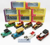 Matchbox Diecast Lesney Models of Yesteryear Y9 to Y16 including Y9 1912 Simplex, Y10 1928