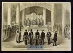 China - The Young Emperor of China, Tung Che Whang-Ti engraved portrait published Sept 1873