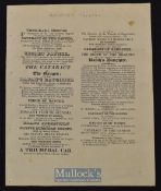 Theatre Royal Worcester Play Bill 1824 date 24th April includes The Cataract of the Ganges, Field of