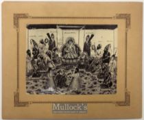 India & Punjab – Sikh Gurus Vintage Photograph a vintage mounted photograph of a miniature