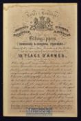 Early Printers Handbill - Montreal, Canada, circa 1840 – 60s Roberts & Reinhold, 13, Place d’ Armes,
