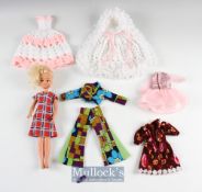 Pedigree Sindy Doll with Original Dress c.1979 head marked '2 GEN 1077 033055X' with a small