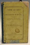 Vizier Ali Khan Or The Massacre Of Benares - A Chapter in British Indian History Published