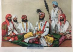India & Punjab – Raja Jowahar Singh a fine antique coloured Chromolithograph after William Carpenter