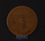 Theatre Royal^ Drury Lane^ London. The Second Theatre^ 1684^ Early copper Ticket Obverse;