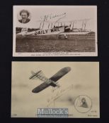 Aviation Autograph – Alfred Leblanc Signed Postcard a French pioneer of aviation^ inscribed to the
