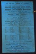 1860 Poster Advertising Charity Concert At The “Royal Surrey Gardens” For Widows And Orphans Of