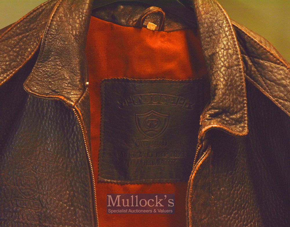 Collectable ‘Touch’ Gents Flying Jacket with nice ‘Africa Corp 1893’ branding^ chocolate brown - Image 2 of 2