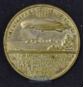 Aviation - Zeppelin Lz 126^ 1924^ Medallion Obverse; Portrait of Dr Hugo Eckener Chairman of the
