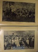 Selection of Large Woodblock Illustrations from various publications^ measuring approx. 50x35cm