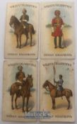 India - Collection of 4x original British Indian army Cigarette cards showing Sikh regiments