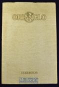 Harrods Carpets^ Knightsbridge^ London 1920s Presentation Catalogue A very large beautiful large