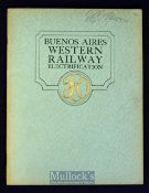 Argentina - Buenos Aires Western Railway Electrification Early 1930s Publication - A large 31 page