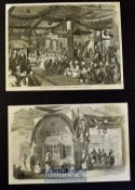 India & Punjab - Two original engravings by W. Carpenter Shah Hamadan's Musjid^ Cashmere 1858