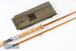 Fine Hardy is England “The No.1 LRH Spinning” Palakona rod serial no H23747 (1955) – 9ft 6in 2pc