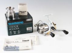 Shimano Stradic 4000FA reel with twin handle and 2 spare spools^ with maker’s box and paperwork^