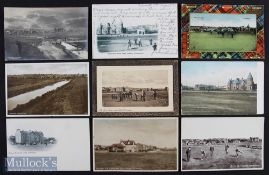Collection of very early Carnoustie Golfing scene postcards mostly from the early 1900s (9) Burnside