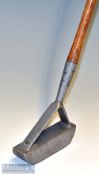 Scarce and interesting Otto Hackbarth Pat alloy fork neck putter c1920 – stamped with the Pat No.