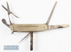 Hardy’s Anglers Knife No.3 with blade^ screwdriver^ scissors^ file^ tweezers and spike^ makers