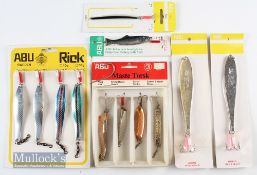 12x Unused ABU Big Game Lures includes Rick x4 - 40g^ Lurette 100g x2^ ABU Sillen 60g^ Klaus 50g and