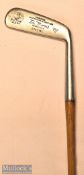 Good Tom Morris St Andrews Portrait straight blade Putting Cleek with central punch dot face