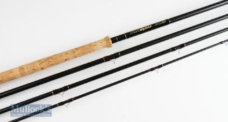 Fine Merlin Made in England (Bruce & Walker) Y2K Titanium Carbide 16ft 4pc salmon fly rod - line