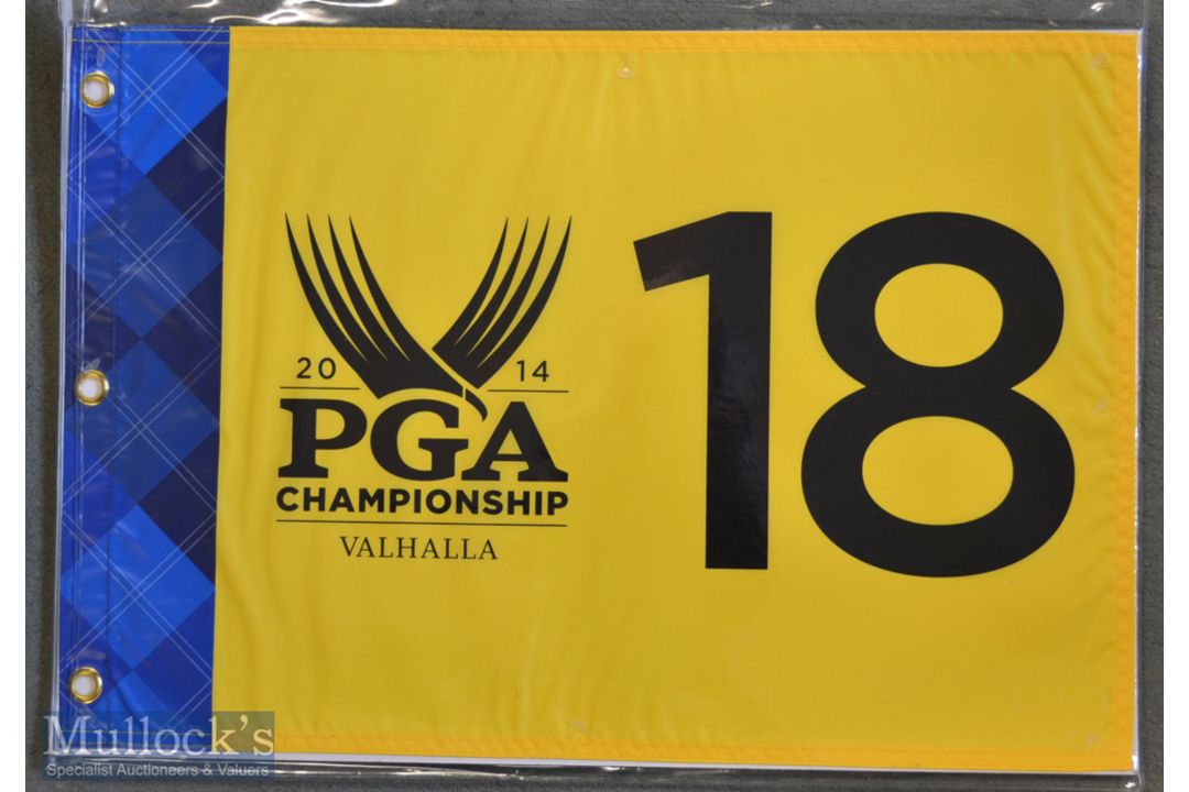 2014 The PGA Golf Championship screen printed 18th Hole Pin Flag – played at Valhalla and won by