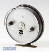Hardy Bros England ‘The Conquest’ 4” centre pin trotting reel patent 658472 on off check^ line